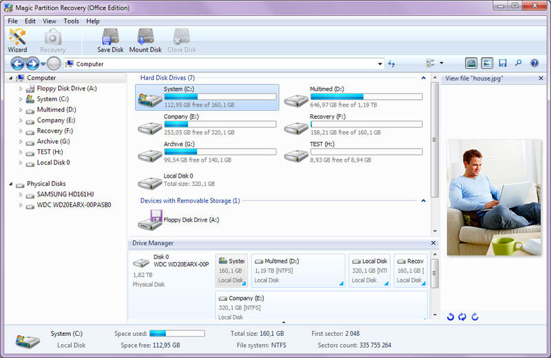 Magic Partition Recovery Screenshot